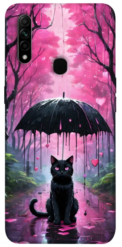 Чохол на Oppo A31 Black cat фото 1 з 1
