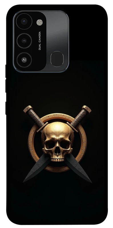Чохол на TECNO Spark 8C Golden Skull фото 1 з 1