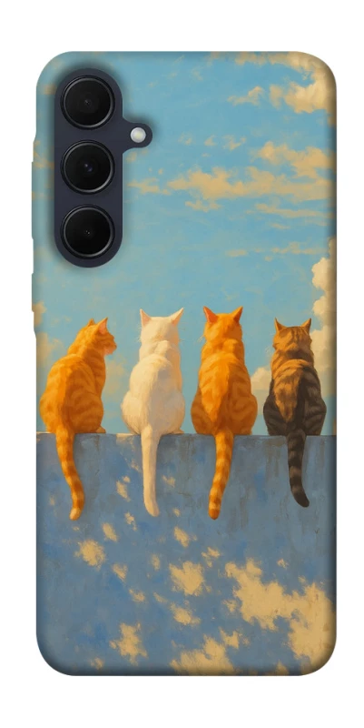 Чохол на Samsung Galaxy A35 cats on wall фото 1 з 1