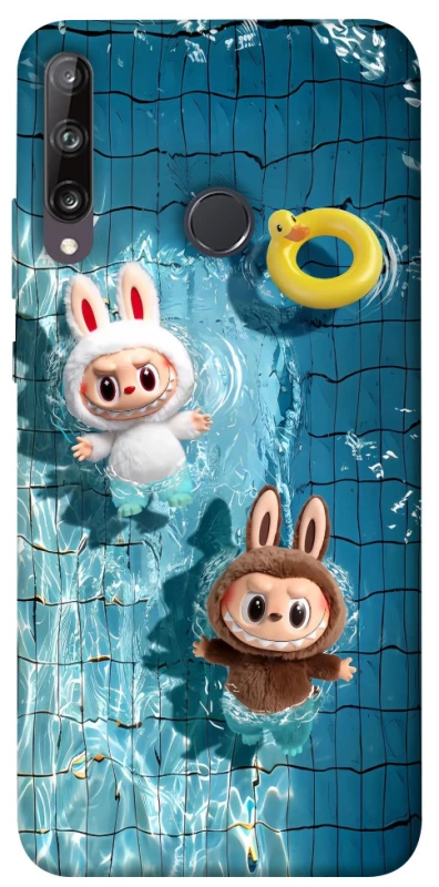 Чохол на Huawei P40 Lite E Labubu in the pool фото 1 з 1