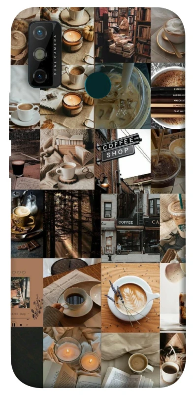 Чохол на TECNO Spark 6 Go Coffee collage ver.3 фото 1 з 1