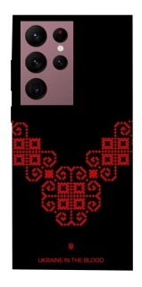 Чохол на Samsung Galaxy S22 Ultra Чорно-червона вишиванка фото 1 з 1