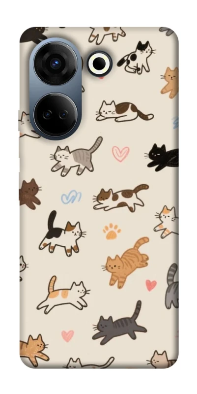 Чохол на TECNO Camon 20 Pro (CK7n) Cat style ver.2 фото 1 з 1