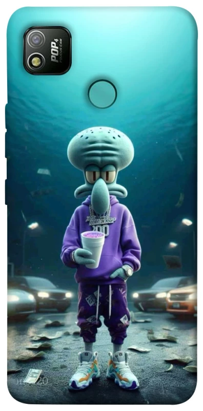 Чехол на TECNO POP 4 Сквидвард фото 1 из 1