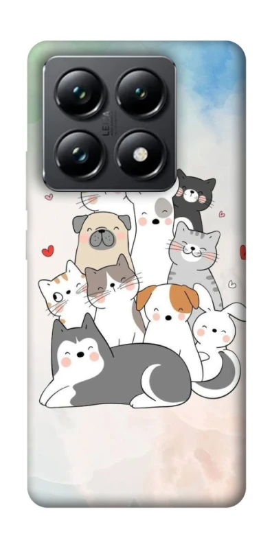 Чохол на Xiaomi 14T Pro Funny Pets ver.2 фото 1 з 1