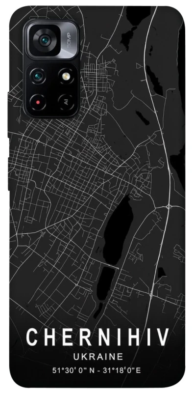Чохол на Xiaomi Poco M4 Pro 5G Chernihiv map фото 1 з 1