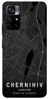 Чохол на Xiaomi Poco M4 Pro 5G Chernihiv map фото 1 з 1