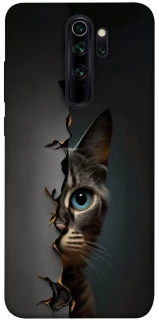 Чехол на Xiaomi Redmi Note 8 Pro Кот-подглядыватель v2 фото 1 из 1