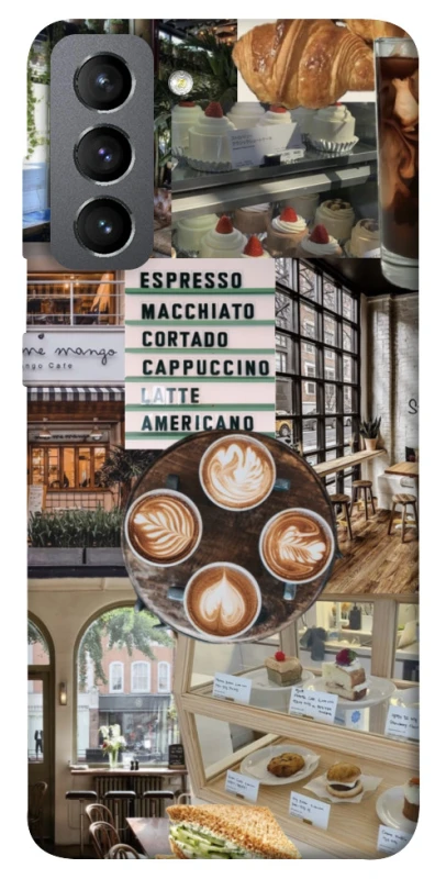 Чохол на Samsung Galaxy S21 FE Coffee collage ver.5 фото 1 з 1
