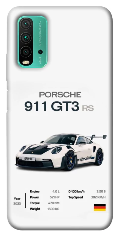 Чехол на Xiaomi Redmi Note 9 4G / Redmi 9 Power Porsche 911 GT3 фото 1 из 1