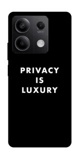 Чохол на Xiaomi Redmi Note 13 5G Privacy is luxury фото 1 з 1