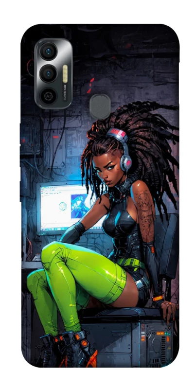 Чехол на TECNO Spark 7 Cyber girl фото 1 из 1