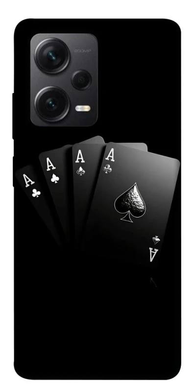 Чохол на Xiaomi Redmi Note 12 Pro+ 5G Black Cards фото 1 з 1