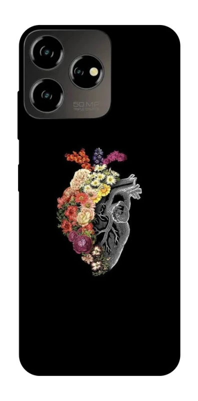 Чохол на ZTE Blade V50 Design 4G Heart with flowers фото 1 з 1