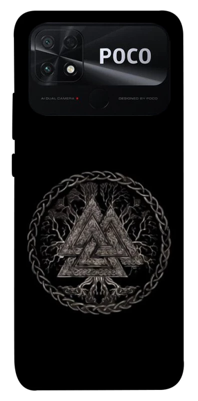 Чехол на Xiaomi Poco C40 Валькнут v3 фото 1 из 1