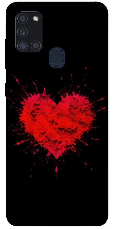 Чохол на Samsung Galaxy A21s Splash heart фото 1 з 1
