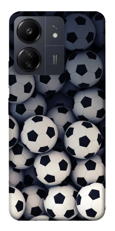 Чохол на Xiaomi Poco C65 Футбольні м'ячи фото 1 з 1