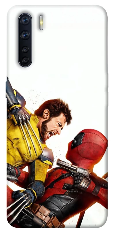 Чехол на Oppo A91 Deadpool and Wolverine фото 1 из 1