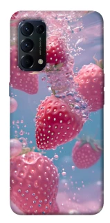 Чехол на Oppo Reno 5 4G Клубника в воде фото 1 из 1