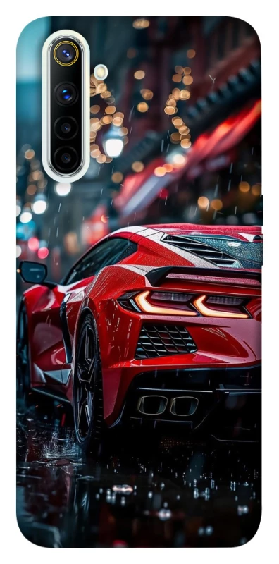 Чехол на Realme 6 Red sports car фото 1 из 1