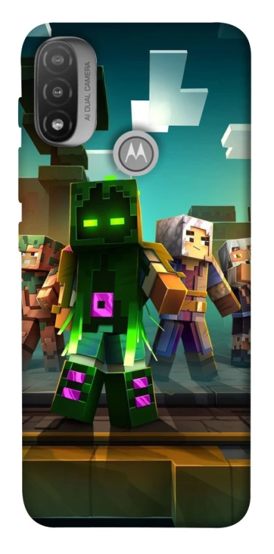 Чохол на Motorola Moto E20 Minecraft dungeon фото 1 з 1
