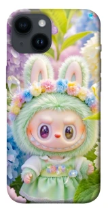 Чехол на Apple iPhone 14 (6.1") Labubu & Flowers ver.2 фото 1 из 1