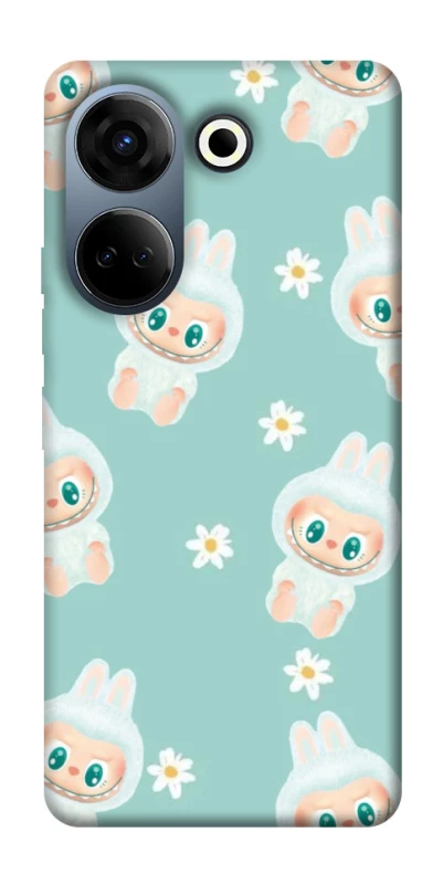 Чохол на TECNO Camon 20 Pro (CK7n) Labubu Green фото 1 з 1