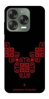 Чохол на ZTE Nubia V70 Design Чорно-червона вишиванка фото 1 з 1