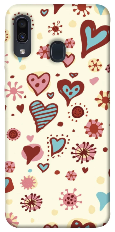 Чохол на Samsung Galaxy A20 / A30 Pretty hearts фото 1 з 1