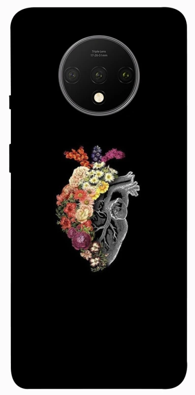 Чохол на OnePlus 7T Heart with flowers фото 1 з 1
