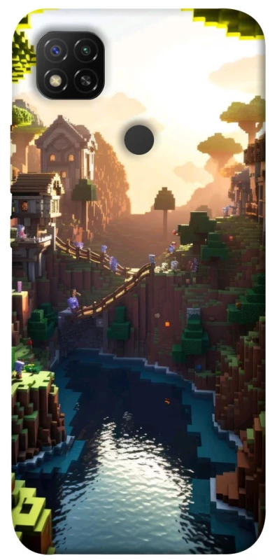 Чохол на Xiaomi Redmi 9C Minecraft sunset фото 1 з 1