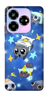Чехол на ZTE Nubia V60 Desing Pebble kitten stars фото 1 из 1