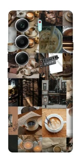 Чохол на Tecno Camon 40 Pro Coffee collage ver.3 фото 1 з 1