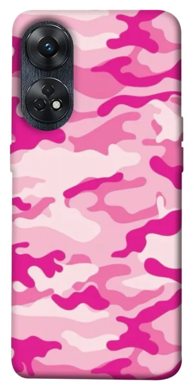 Чехол на Oppo Reno 8T 4G camouflage pink фото 1 из 1