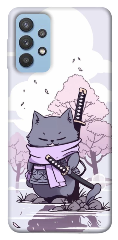Чехол на Samsung Galaxy M32 Samurai cat фото 1 из 1