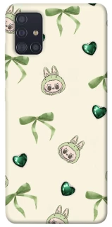 Чохол на Samsung Galaxy A51 Labubu Green Heart фото 1 з 1