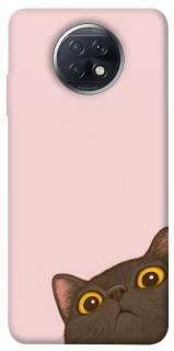 Чехол на Xiaomi Redmi Note 9 5G / Note 9T Peeping cat фото 1 из 1