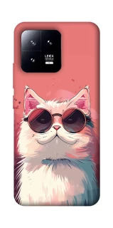 Чохол на Xiaomi 13 Сat with glasses фото 1 з 1