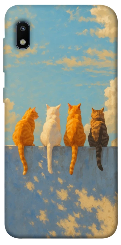 Чохол на Samsung Galaxy A10 (A105F) cats on wall фото 1 з 1