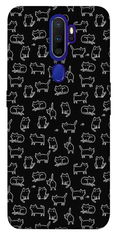 Чохол на Oppo A5 (2020) / Oppo A9 (2020) Black Cats фото 1 з 1