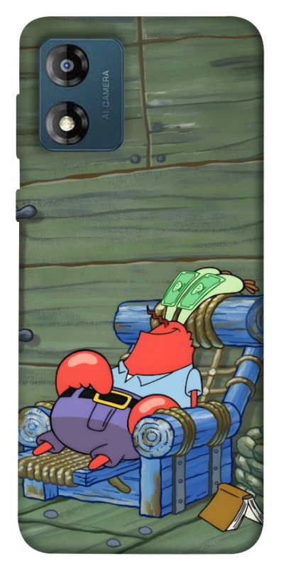 Чехол на Motorola Moto E13 Mr.Krabs фото 1 из 1
