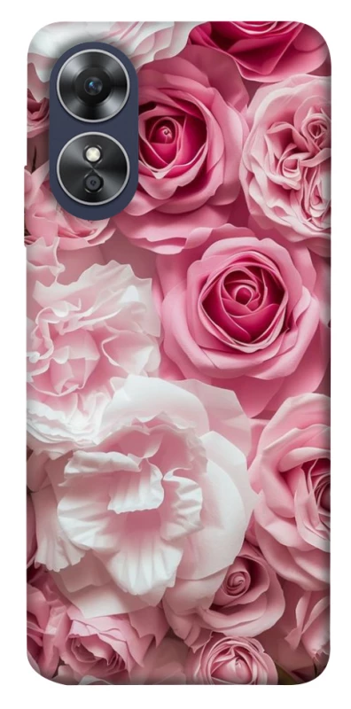 Чохол на Oppo A17 Рожеві Квіти фото 1 з 1