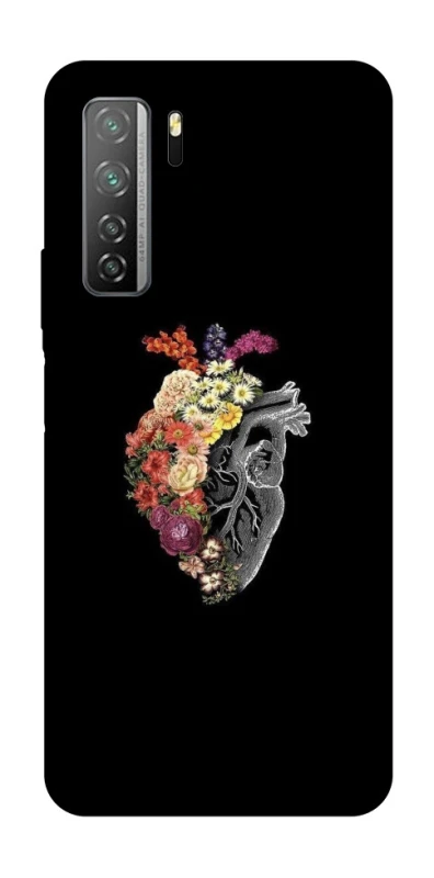 Чохол на Huawei Nova 7 SE Heart with flowers фото 1 з 1