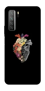 Чохол на Huawei Nova 7 SE Heart with flowers фото 1 з 1