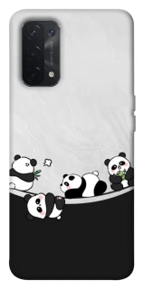 Чохол на Oppo A54 5G / A74 5G Four pandas фото 1 з 1