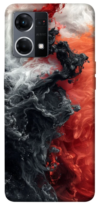 Чохол на Oppo Reno 7 4G Black and Red фото 1 з 1