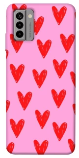 Чехол на Nokia G22 Red hearts 2 фото 1 из 1