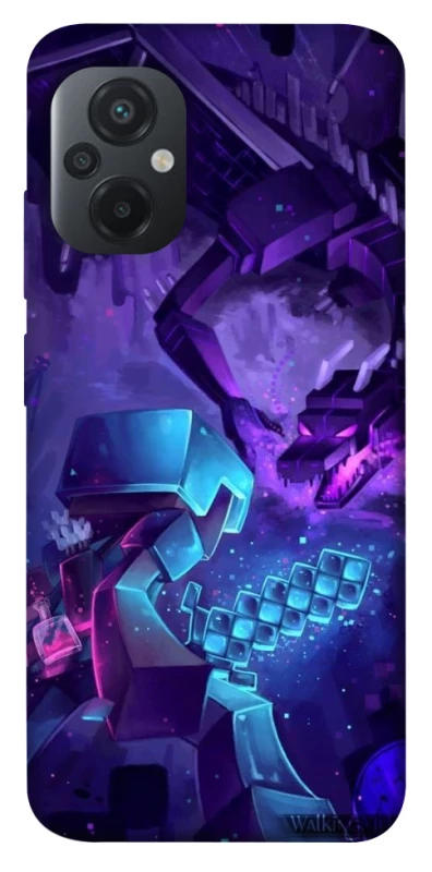 Чохол на Xiaomi Poco M5 Minecraft dragon фото 1 з 1
