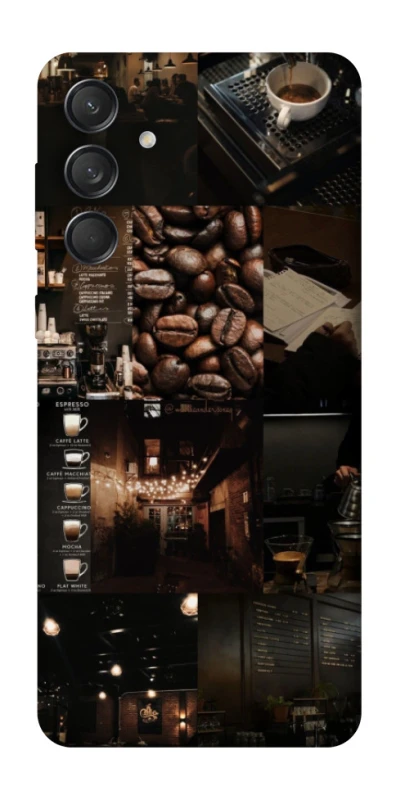 Чехол на Samsung Galaxy M55 Coffee collage ver.1 фото 1 из 1