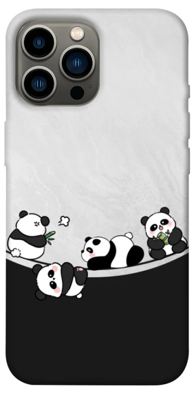 Чохол на Apple iPhone 12 Pro Max (6.7") Four pandas фото 1 з 1